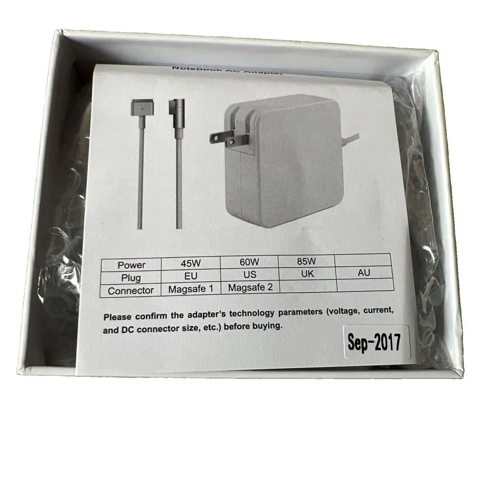 60W TTip Laptop Power Adapter Charger Compatible With MacBook Pro Air 13 Inch
